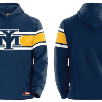 Yarmouth Mariners Sublimated Stripe Show Hoodie Youth Thumbnail