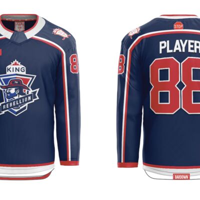 King Rebellion Cut & Sew Hockey Jersey - Youth Thumbnail