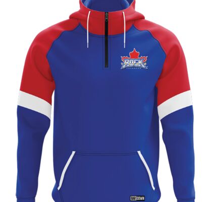 Toronto Rock City Colour Block Quarter Zip Raglan Hoodie - Youth Thumbnail