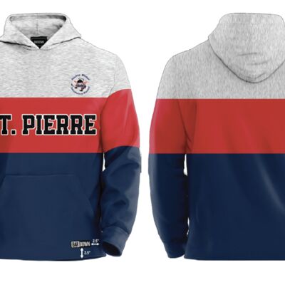 St. Pierre Minor Hockey Tri Color Block Hoodie - Youth Thumbnail
