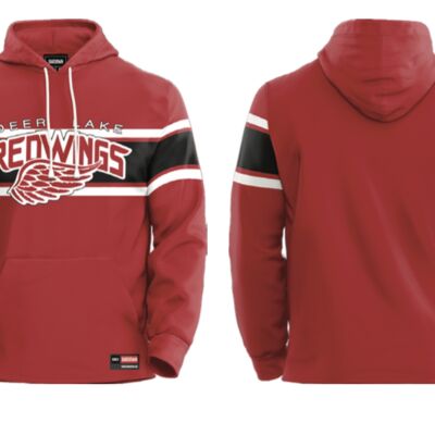 Deer Lake Redwings Stripe Show Sublimated Hoodie Thumbnail