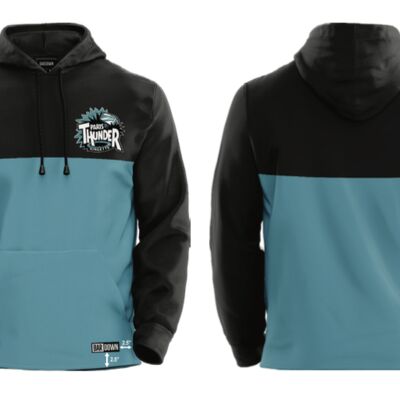 Paris Thunder Ringette Splash Streetwear Hoodie - Youth Thumbnail