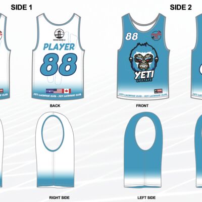Jr Yeti Lacrosse Reversible Pinnie Jersey Thumbnail