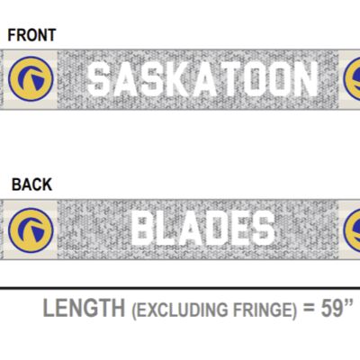 Saskatoon Blades Snow Pepper Scarf Thumbnail