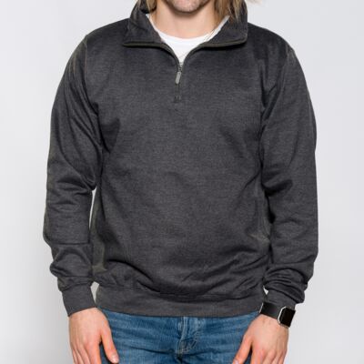  Adult Heavy Weight 1/4 Zip Sweat Jacket Thumbnail